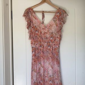 Romantic Spring Pink Anthropologie Dress
